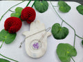 Florève necklace/ Hydrangea hax - Anti-tarnish hexagon pendant with silver chain