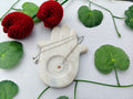 Florève necklace/Rosebud drop - Anti-tarnish teardrop pendant with silver chain